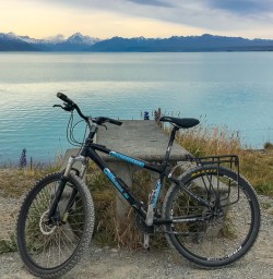 Biking tracks Lake Pukaki
