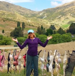 bras on fence at cadrona valley