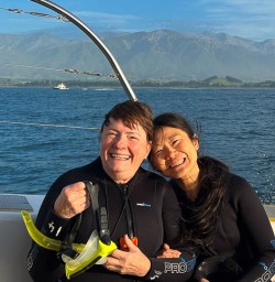 Dolphin swim in Kaikoura