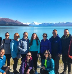 Group of guests at Lake Pukaki