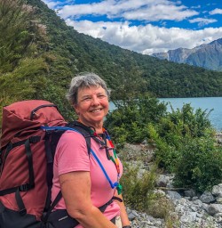 Lady at Lake Rotoiti, Tasman New Zealand