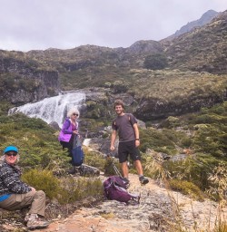 Falls at Routeburn Track, Otago New Zealand