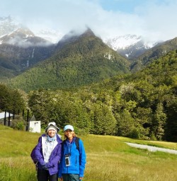 hikers on routeburn track