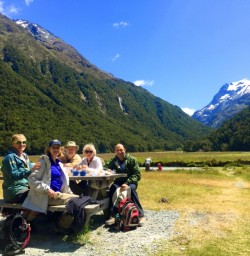 lunch at routeburn track