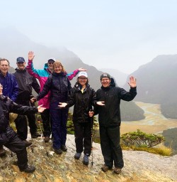 nz trails group at routeburn track valley new zealand