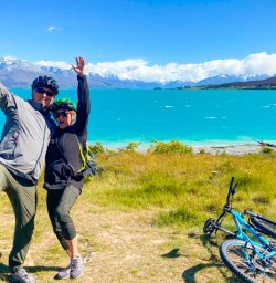 7. Happy guest couple Lake Tekapo