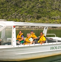 7. Hollyford water taxi