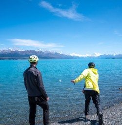 7. Skimming stones Lake Tekapo