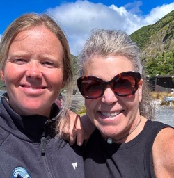 Guest and guide in Kaikoura New Zealand 