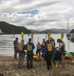 About to Kayak at Picton, Marlborough Sounds, New Zealand