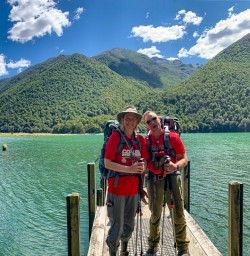 Arriving at the tip of Lake Rotoiti