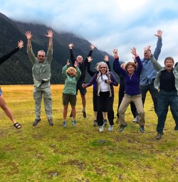 You might as well jump…. Becky and crew at Eglinton Valley