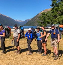 Group at Lake Rotoiti, Tasman New Zealand