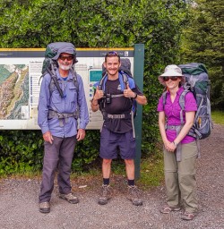 Group at the Nelson Lakes National Park, Tasman New Zealand