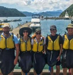 Group at Picton Harbour, Marlborough New Zealand