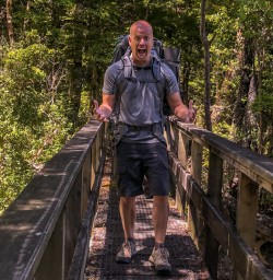Happy guest at Nelson Lakes National Park, Tasman New Zealand