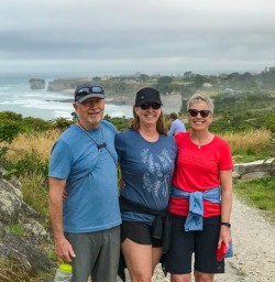 Hiking at Cape Foulwind track
