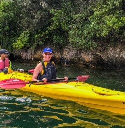 Kayaking at Queen Charlotte sound