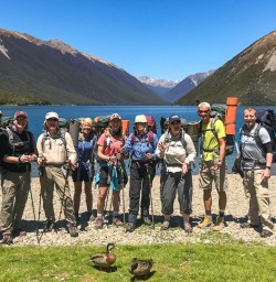 Lake Rotoiti hiking group