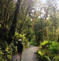 Walking the beautiful Milford Track. It's world famous for a reason.