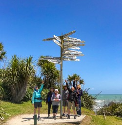 Sign posts at Buller Bay