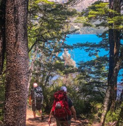 Walking along Lake Rotoiti, Tasman New Zealand