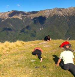 8. Bushline Hut yoga class