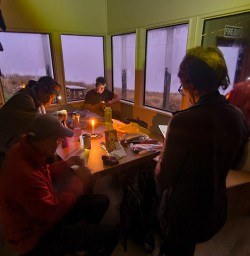 8. Bushline hut by night