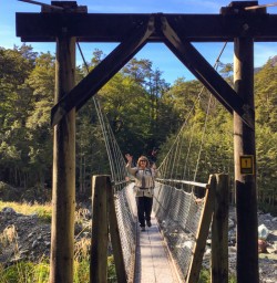 8. Guests hiking Routeburn Track