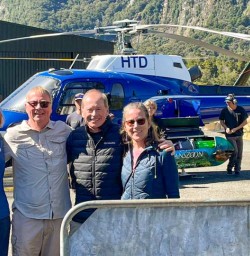 8. Guests ready for heli ride Martins Bay