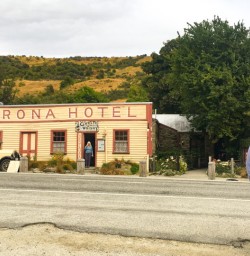 8. Two guests opposite Cardrona Hotel