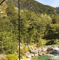 8. Views from the bridge on Routeburn Track