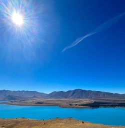 Crystal blue Lake Tekapo 