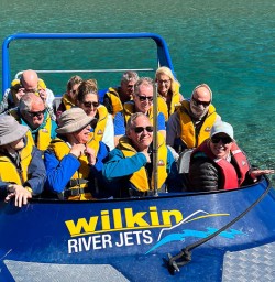 Jet boat ride through Wilkin River 