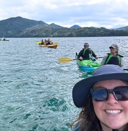 Paddling through Queen Charlotte Sound 