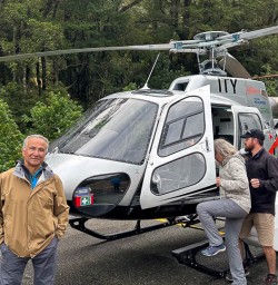 Scenic helicopter flight 