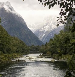 Arthur River at Milford Track, Fiordland National Park Southland New Zealand