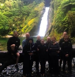 Hidden Falls in the Hollyford Valley