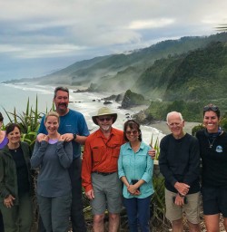 Group at Punakaiki Pancake Rocks