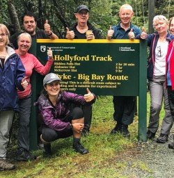 Group at Hollyford Track, Fiordland National Park Southland New Zealand