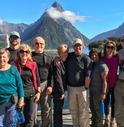 Group at Milford Sound, Fiordland New Zealand