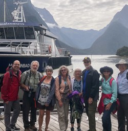 Group at Milford Sound, Fiordland Southland New Zealand
