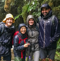 Group at Milford Track, Fiordland New Zealand