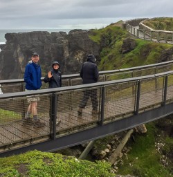 Group at Punakaiki pancake rocks and blowholes, West Coast New Zealand