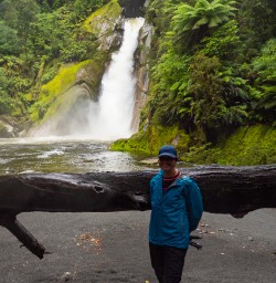 Guest at Giant Gate Falls