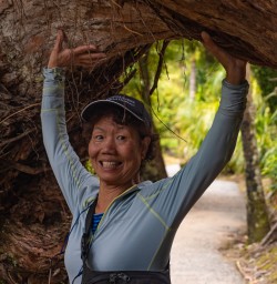 Guest hiking Pororari track