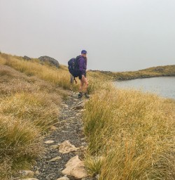 Guest at Lake Angelus, Nelson Lakes National Park, Tasman New Zealand
