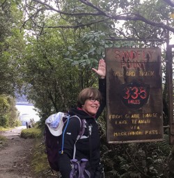 Guest at Sandly Point, Milford Track, Fiordland