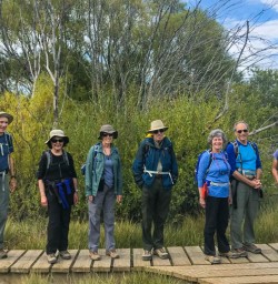 Guests hiking in Glenorchy