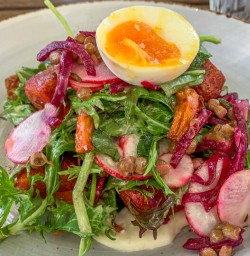 Healthy salad at Wairau river, Marlborough New Zealand